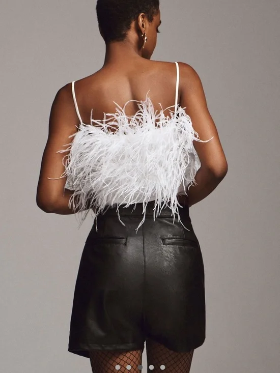 Audrey Adele Feathered Top - Picture 2 of 3